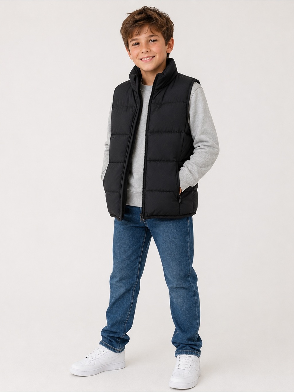 GAP Kids Midnight Puffer Vest- Size M